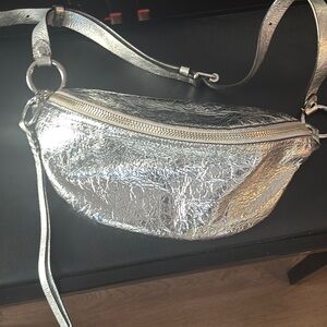 Rebecca minkoff Natalie silver belt bag